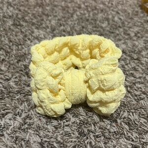 Butter Yellow Popcorn Textured Headwrap Bow